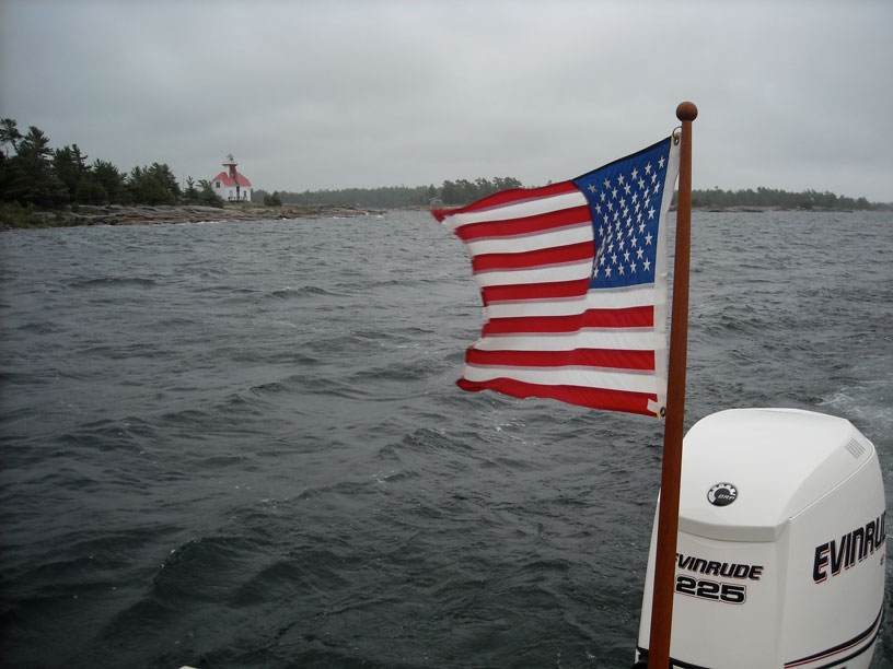 Photo: CONTINUOUSWAVE on the Georgian Bay small craft route at Snug Harbour, Ontario, near Parry Sound.
