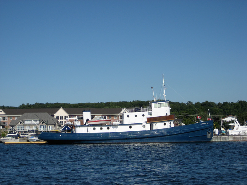 Photo: Large tug converted to yacht.