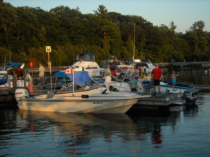 Photo: Dockside at KILLBEAR Marina, Pengalie Bay, Parry Sound area.