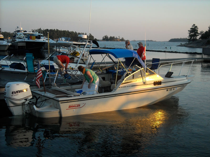 Photo: Dockside at KILLBEAR Marina, Pengalie Bay, Parry Sound area.