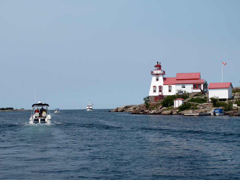 Photo: Heading out to Georgian Bay from Pte Au Baril, Ontario.