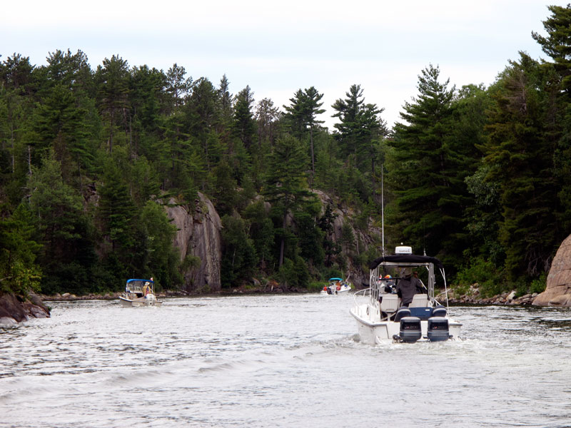 Photo: Boats in Collins Inlet