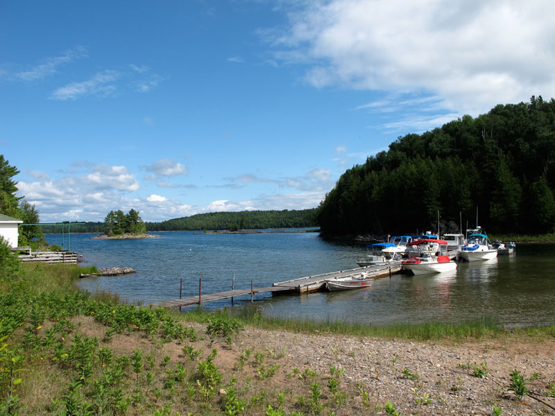 Photo: Many boats at dock on Nepture Island.