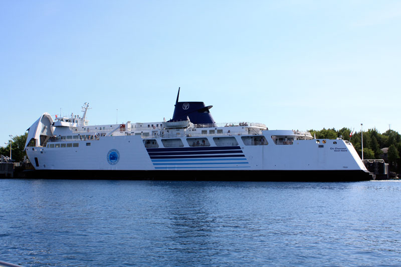 Photo: Ferry CHI-CHEEMAUN at Tobermory dock.