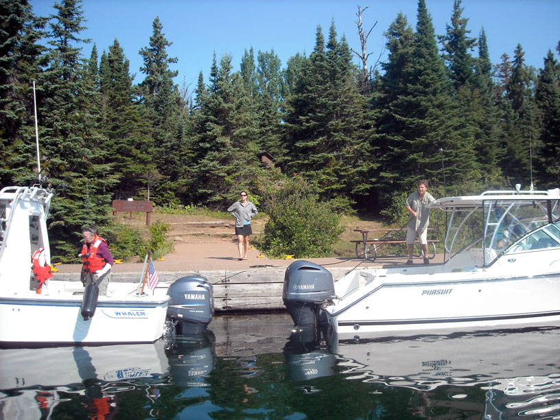 Photo: Dock at Chippewa Harbor, Isle Royale