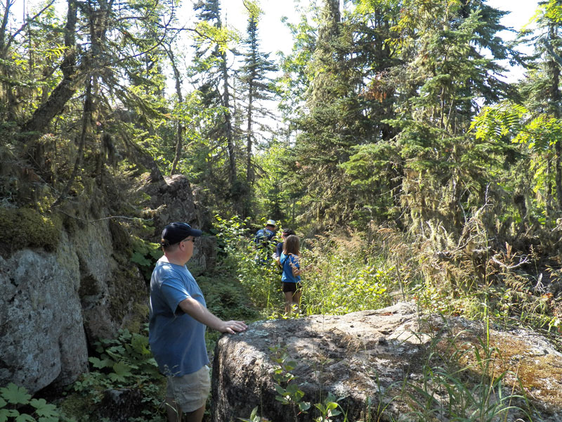 Photo: The trail to the lighthouse on Passage Island, Lake Superior.
