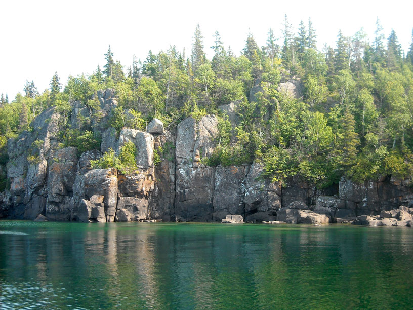 Photo: The Palisades; on the northwest cape of Isle Royale.