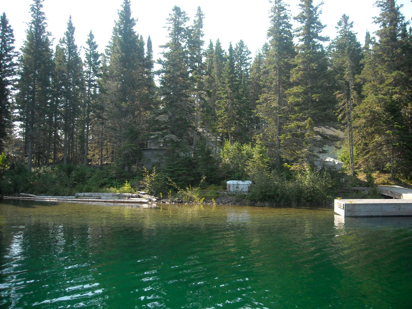 Photo: Crystal Cove, a small inlet on Amygdaloid Island, near Isle Royale.