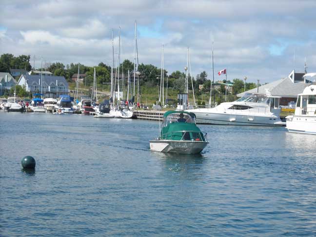 Photo: Spider Bay Marina at Little Current.