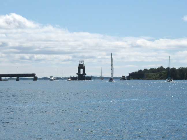 Photo: Swing Bridge at Little Current.