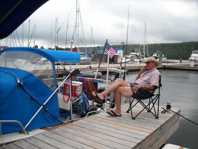 Photo: David Hart at Gore Bay Dock.