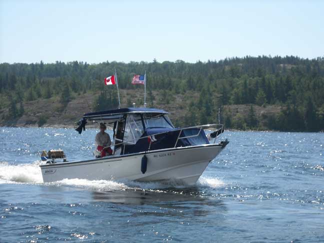 Photo: VINGILOT in Whalesback Channel.