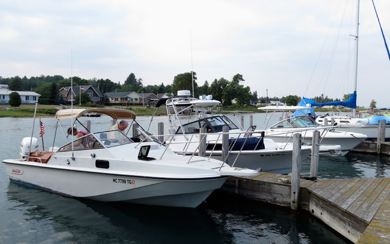 Photo: marina at Detour Village, Michigan
