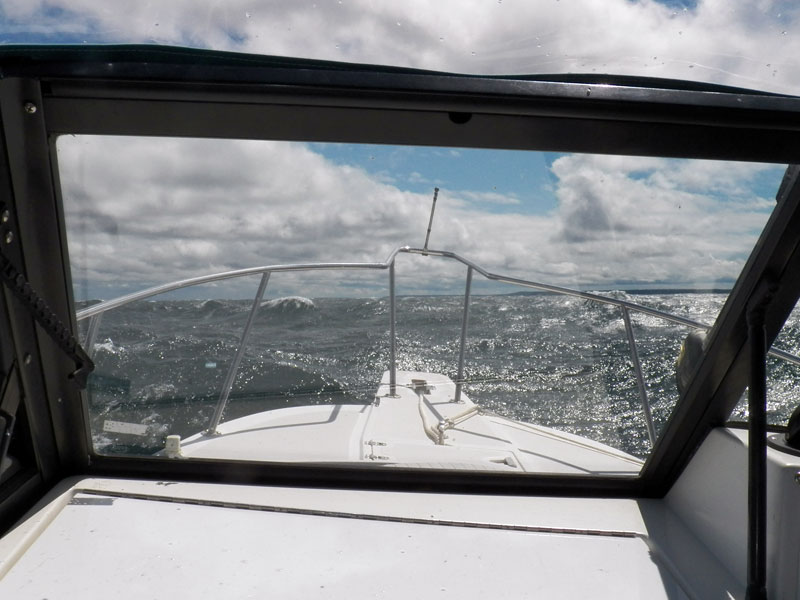 Photo: View from WALKABOUT, a 21-foot Boston Whaler of Manitoulin Island