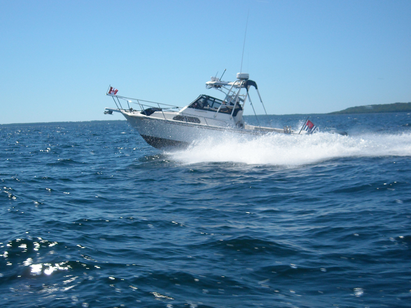 Photo: HOLLY MARIE off Manitoulin Island's north shore, near Bayfield Sound.