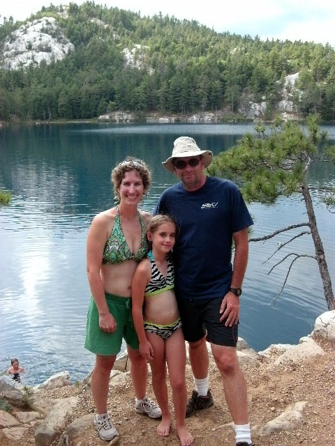 Photo: The Raby family at Topaz Lake