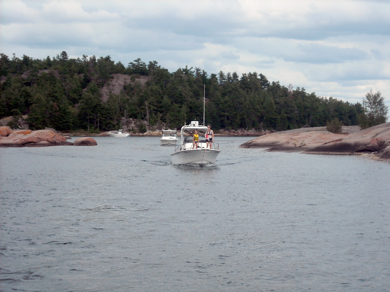 Photo: Exit passage at Benjamin Islands.