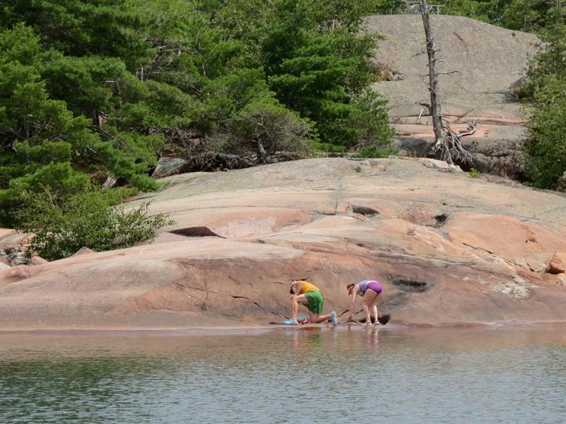 Photo: Anchoring at South Benjamin Island south harbor.