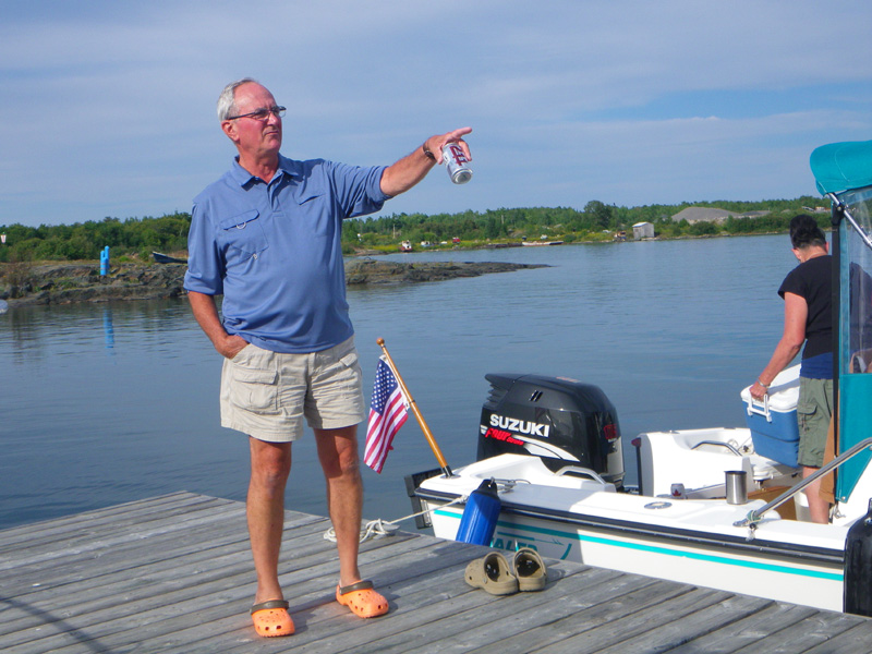 Photo: David Hart at Thessalon Marina.