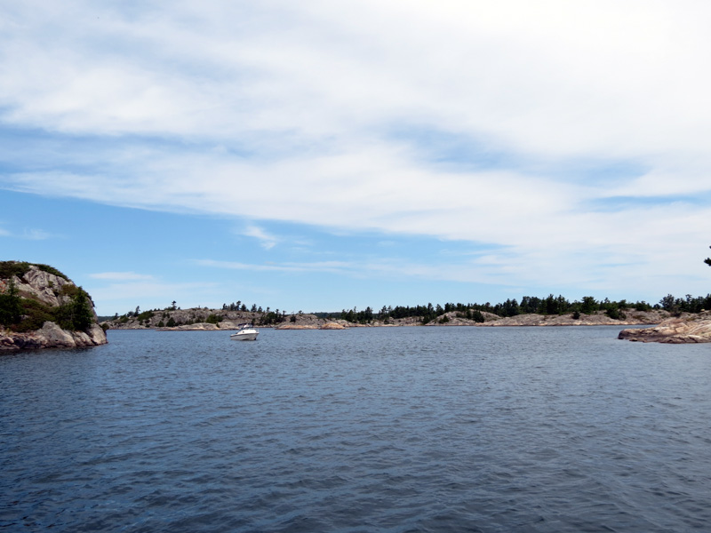 Photo: Boats enters Long Point Cove.