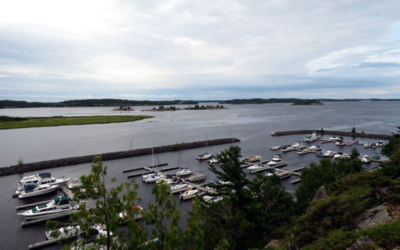 Photo: Looking southwest from hill at Spanish