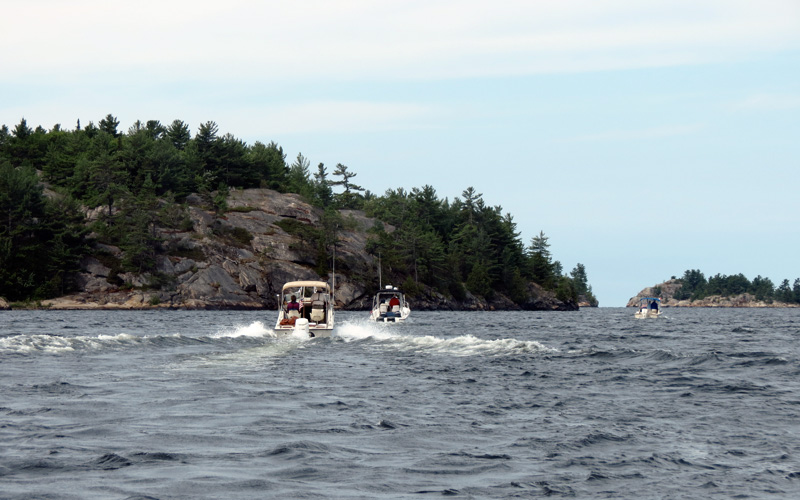 Photo: Boats navigate the Whalesback Channel
