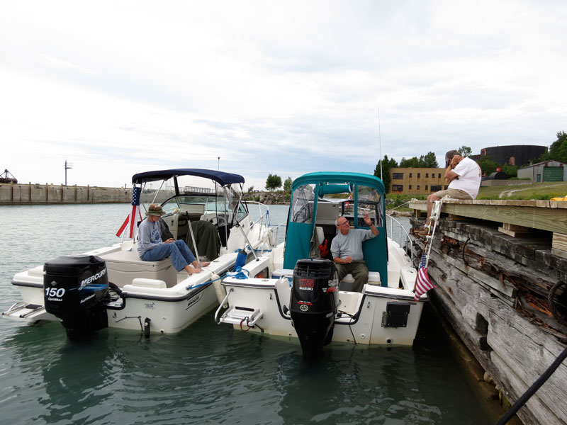Photo: Old docks at Lime Island, Michigan