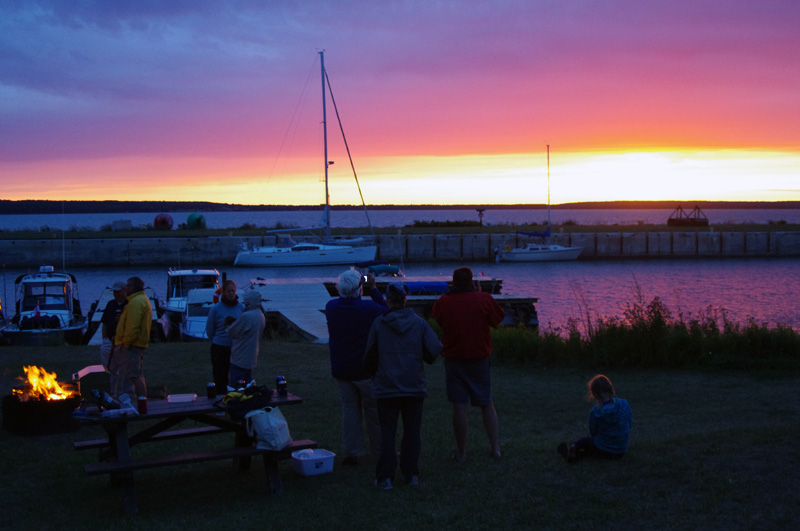 Photo: Sunset from Lime Island.