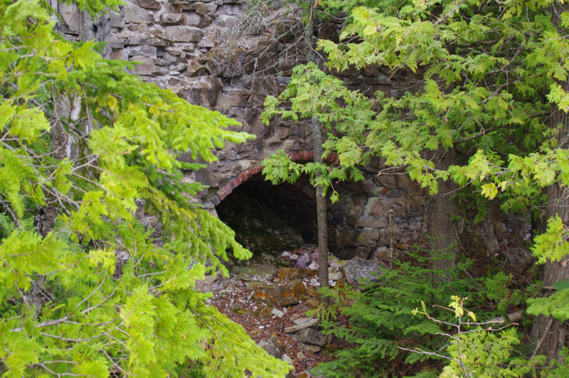Photo: Old kilns at Lime Island State Park, Michigan