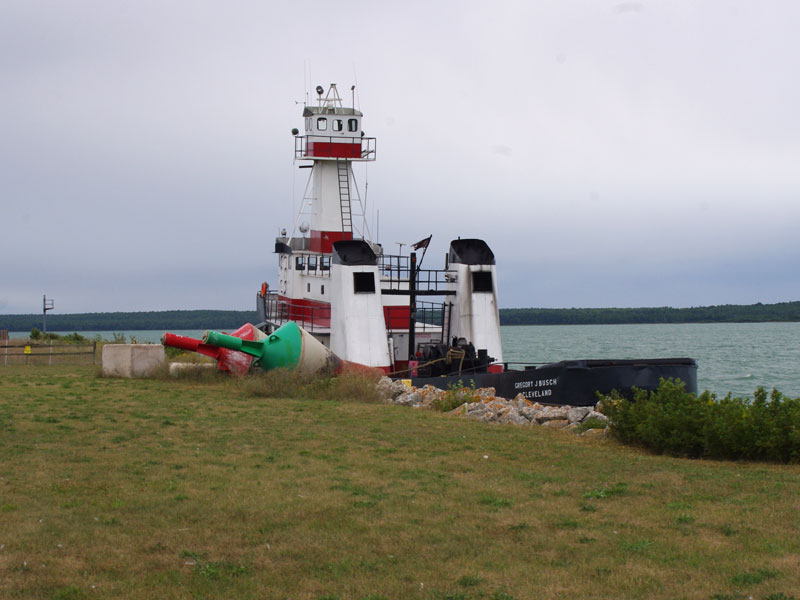 Photo: Tug GREGORY J BUSCH visits Lime Island, Michigan
