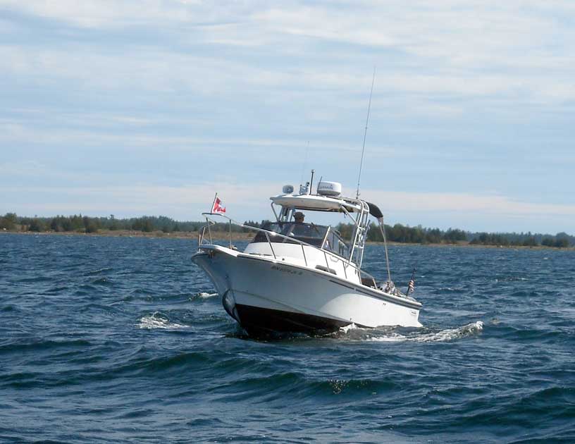 Photo: LUCKY TWO heading west into North Channel open water