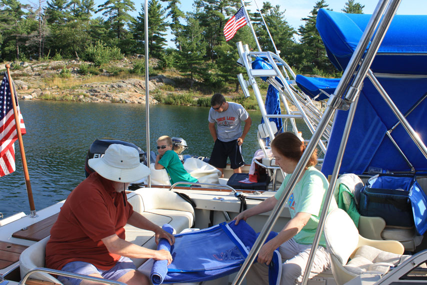 Photo: Folding boat cavas