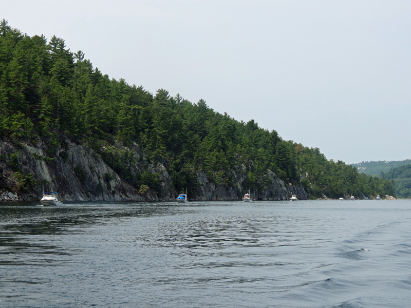 Photo: Look West inside Baie Fine.