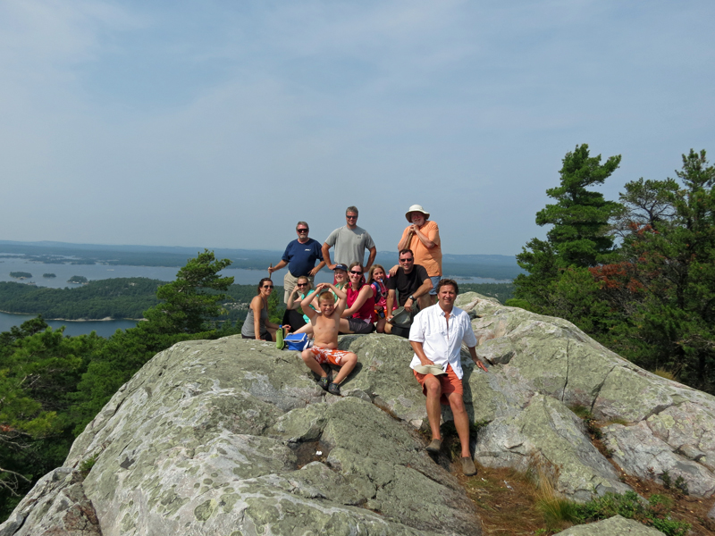 Photo: Eleven climbers atop CASSON PEAK
