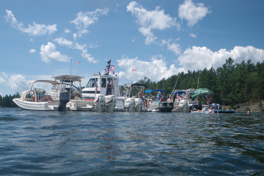 Boats at anchor