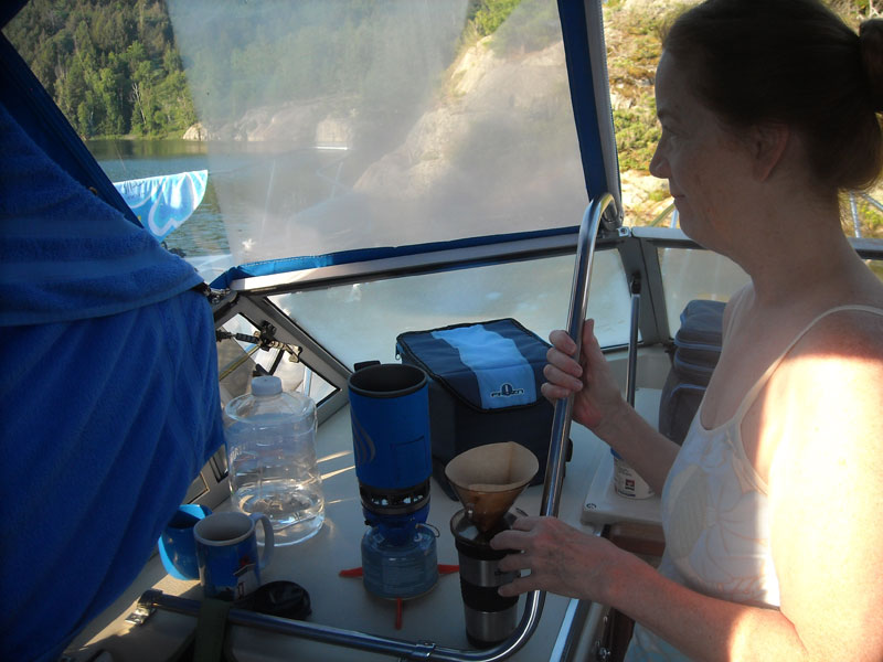 The boat galley