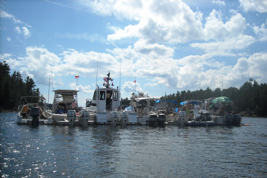 Boats at anchor
