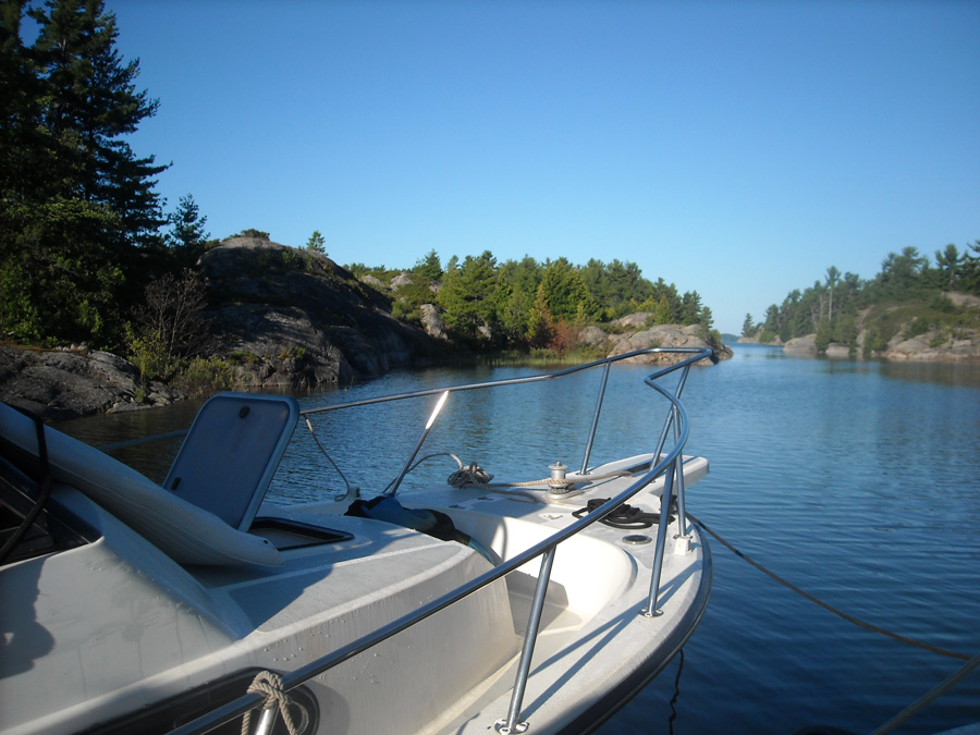 View toward North Channel from small cove.