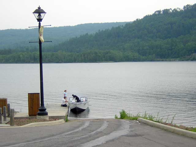 Photo: Launch ramp at marina in Mattawa, Ontario