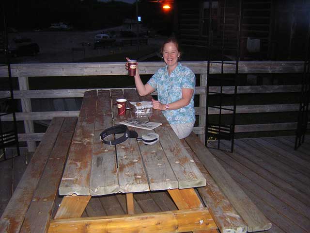 Photo: Deck of the Jubilee Lodge Marina, Petawawa, Ontario
