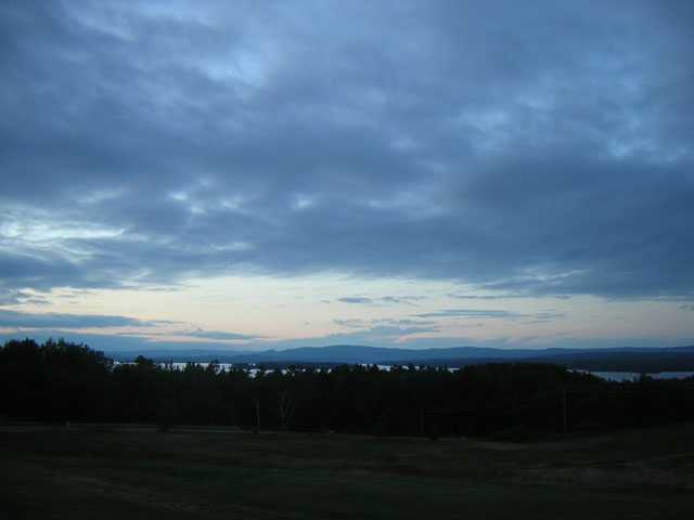 Photo: Ottawa River at dusk near Petawawa, Ontario