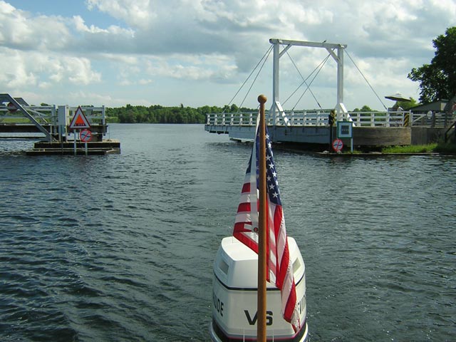Photo: Leaving Brass Point Swing Bridge