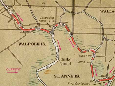 Map: Chenal Ecarte near St. Anne Is.