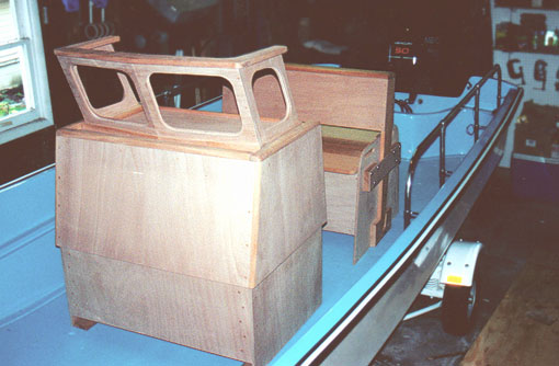 [Photo: 1969 Whaler 16 Hull with new console]