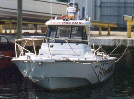 Photo: Whaler 27 Offshore in use as Tow boat