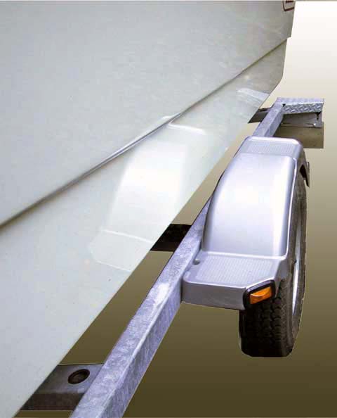 Photo: KARAVAN Trailer for 2004 Boston Whaler 170 MONTAUK; detail of rear lights.