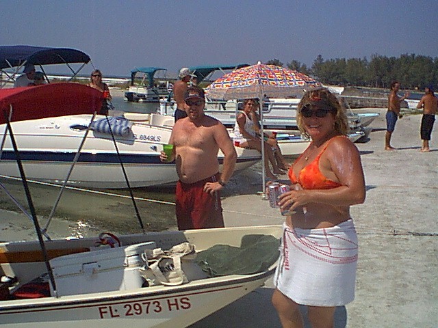 Photo: Beached Whaler 13-Sport with owner Janis (AKA draftsmanswife) 