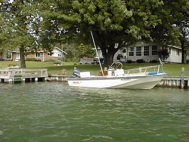 Photo: 18-Outrage Boston Whaler at dock on Indian River