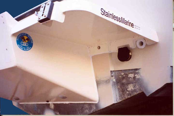 Photo: Stainless Marine Bracket underside