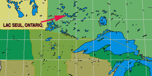 MAP: Lake Seul, Ontario